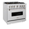 36 In. 5.2 Cu. Ft. Classic Gas Range With 6 Burner Duopro™ Cooktop And Convection Gas Oven In Satin Stainless Steel