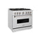 36 In. 5.2 Cu. Ft. Classic Gas Range With 6 Burner Duopro™ Cooktop And Convection Gas Oven In Satin Stainless Steel