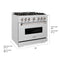 36 In. 5.2 Cu. Ft. Classic Gas Range With 6 Burner Duopro™ Cooktop And Convection Gas Oven In Satin Stainless Steel