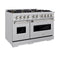 48 In. 6.7 Cu. Ft. Classic Gas Range With 8 Burner Duopro™ Cooktop And Dual Ovens In Satin Stainless Steel