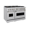 48 In. 6.7 Cu. Ft. Classic Gas Range With 8 Burner Duopro™ Cooktop And Dual Ovens In Satin Stainless Steel