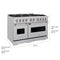 48 In. 6.7 Cu. Ft. Classic Gas Range With 8 Burner Duopro™ Cooktop And Dual Ovens In Satin Stainless Steel