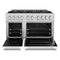 48 In. 6.7 Cu. Ft. Classic Gas Range With 8 Burner Duopro™ Cooktop And Dual Ovens With White Matte Doors