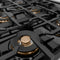 Autograph Edition 48 In. 6.7 Cu. Ft. Classic Gas Range With 8 Burner Duopro™ Cooktop And Dual Ovens With White Matte Doors And Champagne Bronze Accents