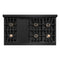 48 In. Classic Gas Rangetop With 8 Burner Duopro™ Cooktop In Black Stainless Steel