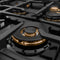 48 In. Classic Gas Rangetop With 8 Burner Duopro™ Cooktop In Black Stainless Steel