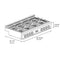 48 In. Classic Gas Rangetop With 8 Burner Duopro™ Cooktop In Black Stainless Steel