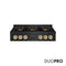 Autograph Edition 36 In. Classic Gas Rangetop With 6 Burner Duopro™ Cooktop In Black Stainless Steel And Polished Gold Accents
