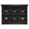Autograph Edition 36 In. Classic Gas Rangetop With 6 Burner Duopro™ Cooktop In Black Stainless Steel And Polished Gold Accents