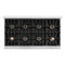 Autograph Edition 48 In. Classic Gas Rangetop With 8 Burner Duopro™ Cooktop In Satin Stainless Steel And Champagne Bronze Accents