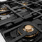 Autograph Edition 30 In. Classic Gas Rangetop With 4 Burner Duopro™ Cooktop In Stainless Steel And Champagne Bronze Accents