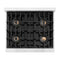 Autograph Edition 30 In. Classic Gas Rangetop With 4 Burner Duopro™ Cooktop In Stainless Steel And Matte Black Accents