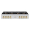 Autograph Edition 48 In. Classic Gas Rangetop With 8 Burner Duopro™ Cooktop In Stainless Steel And Polished Gold Accents