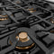 Autograph Edition 48 In. Classic Gas Rangetop With 8 Burner Duopro™ Cooktop In Stainless Steel And Polished Gold Accents