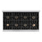 Autograph Edition 48 In. Classic Gas Rangetop With 8 Burner Duopro™ Cooktop In Stainless Steel And Matte Black Accents