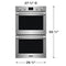 30" Double Wall Oven with No Preheat + Air Fry