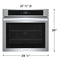 30" Single Wall Oven with No Preheat + Air Fry