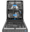Ge Profile™ Energy Star® Fingerprint Resistant Top Control Stainless Interior Dishwasher With Microban™ Antimicrobial Technology