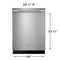 24" Stainless Steel Tub Dishwasher with CleanBoost™