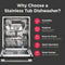 24" Stainless Steel Tub Dishwasher with CleanBoost™