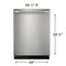 24" Stainless Steel Tub Dishwasher with CleanBoost™ and Adaptive Quick Wash
