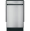 Ge Profile™ Energy Star® 18" Ada Compliant Stainless Steel Interior Dishwasher With Sanitize Cycle