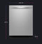 Ge Profile™ Energy Star® Fingerprint Resistant Top Control Stainless Interior Dishwasher With Microban™ Antimicrobial Technology