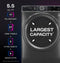 Ge Profile™ 5.5 Cu. Ft. Capacity Smart Front Load Energy Star® Steam Washer With Ultrafresh Vent System+ And Smart Wash & Smart Rinse