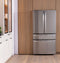 Ge Profile™ Energy Star® 29 Cu. Ft. Smart Fingerprint Resistant 4-door French-door Refrigerator With Door In Door