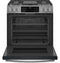 30" Smart Slide-In Front-Control Gas Fingerprint Resistant Range with No Preheat Air Fry
