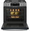 30" Smart Slide-In Front-Control Gas Fingerprint Resistant Range with No Preheat Air Fry
