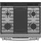 30" Smart Slide-In Front-Control Gas Fingerprint Resistant Range with No Preheat Air Fry