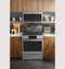 30" Smart Slide-In Front-Control Gas Fingerprint Resistant Range with No Preheat Air Fry