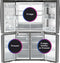 22.9 Cu. Ft. Counter-Depth Quad-Door Refrigerator with Dual-Dispense AutoFill Pitcher and Door in Door
