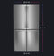 22.9 Cu. Ft. Counter-Depth Quad-Door Refrigerator with Dual-Dispense AutoFill Pitcher and Door in Door