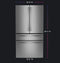 Ge Profile™ Energy Star® 23.3 Cu. Ft. Smart Counter-depth Fingerprint Resistant 4-door French-door Refrigerator With Door In Door