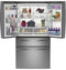 Ge Profile™ Energy Star® 23.2 Cu. Ft. Smart Counter-depth Fingerprint Resistant 4-door French-door Refrigerator