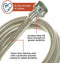 Ge® Universal Washing Machine Stainless Steel Hoses - 2 Pack Pm14x10005