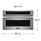 30" Built-In Convection Microwave Oven with Drop-Down Door