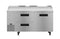 Refrigerator, Two Section Pizza Prep Table, Drawer/Door Combo