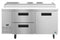 Refrigerator, Two Section Pizza Prep Table, Drawer/Door Combo