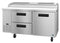 Refrigerator, Two Section Pizza Prep Table, Drawer/Door Combo