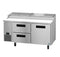 Refrigerator, Two Section Pizza Prep Table, Drawer/Door Combo