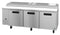 Refrigerator, Three Section Pizza Prep Table, Stainless Doors