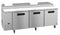 Refrigerator, Three Section Pizza Prep Table, Stainless Doors