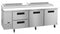 Refrigerator, Three Section Pizza Prep Table, Drawer/Door Combo