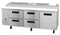 Refrigerator, Three Section Pizza Prep Table, Drawer/Door Combo