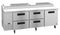 Refrigerator, Three Section Pizza Prep Table, Drawer/Door Combo