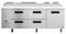Refrigerator, Three Section Pizza Prep Table, Drawer/Door Combo
