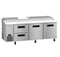 Refrigerator, Three Section Pizza Prep Table, Drawer/Door Combo